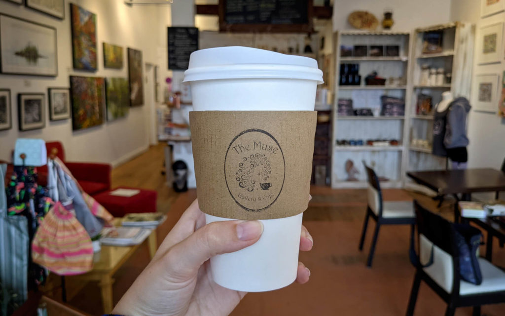 Latte from The Muse Gallery & Cafe