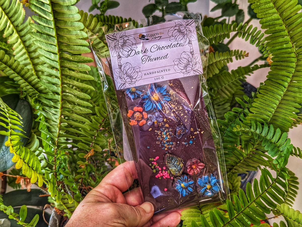chocolate bar from Raven Rising in Sudbury