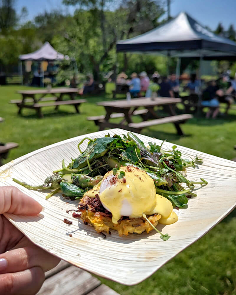 Lisa's Main Course at Feast on the Farm in Peterborough
